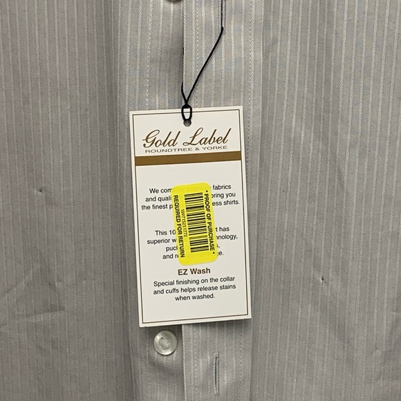 Brand new Gold Label Roundtree and Yorke cotton-dobby non iron easy wash shirt. - Picture 4 of 5